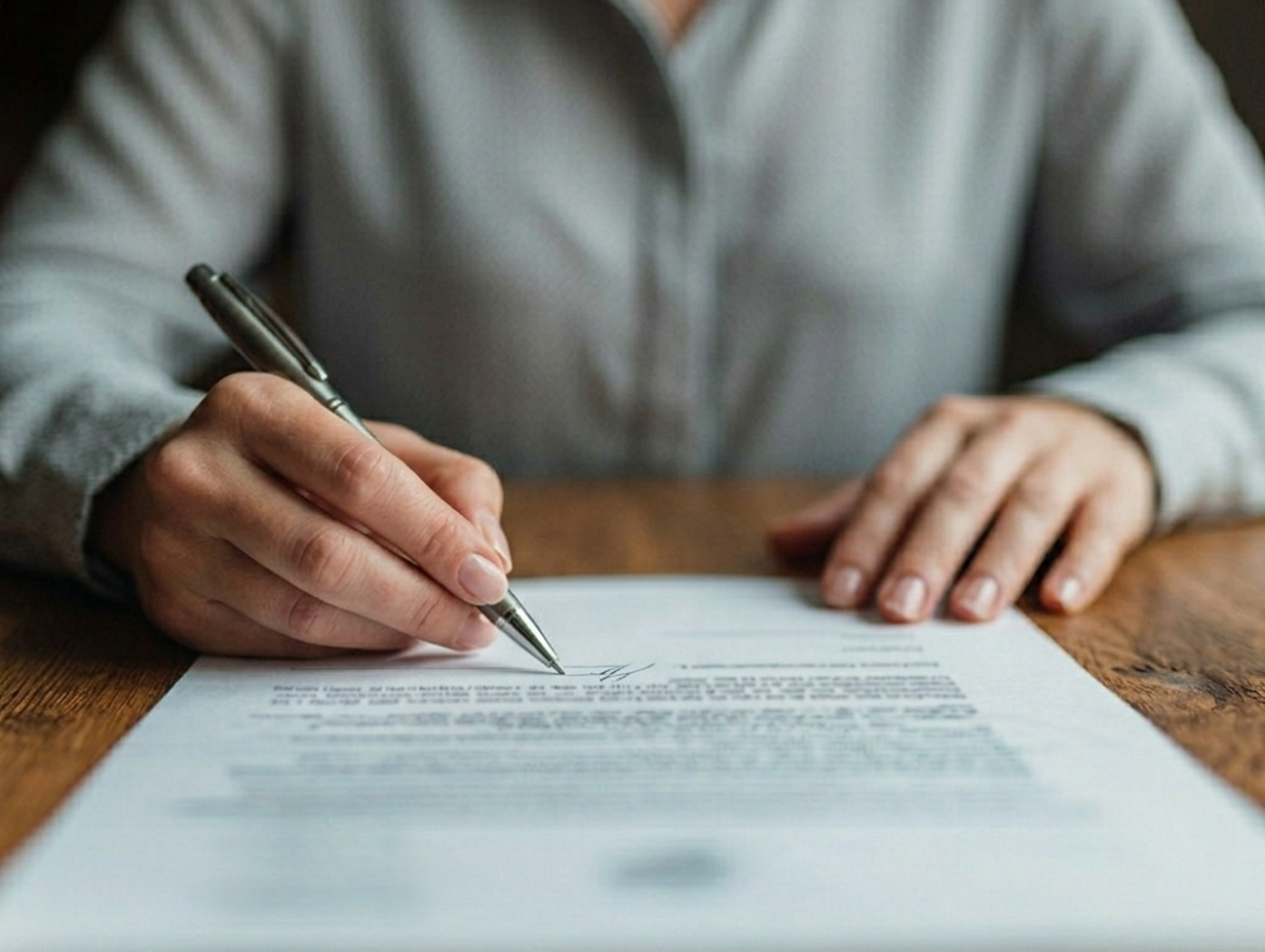 Professional signing hotel contract